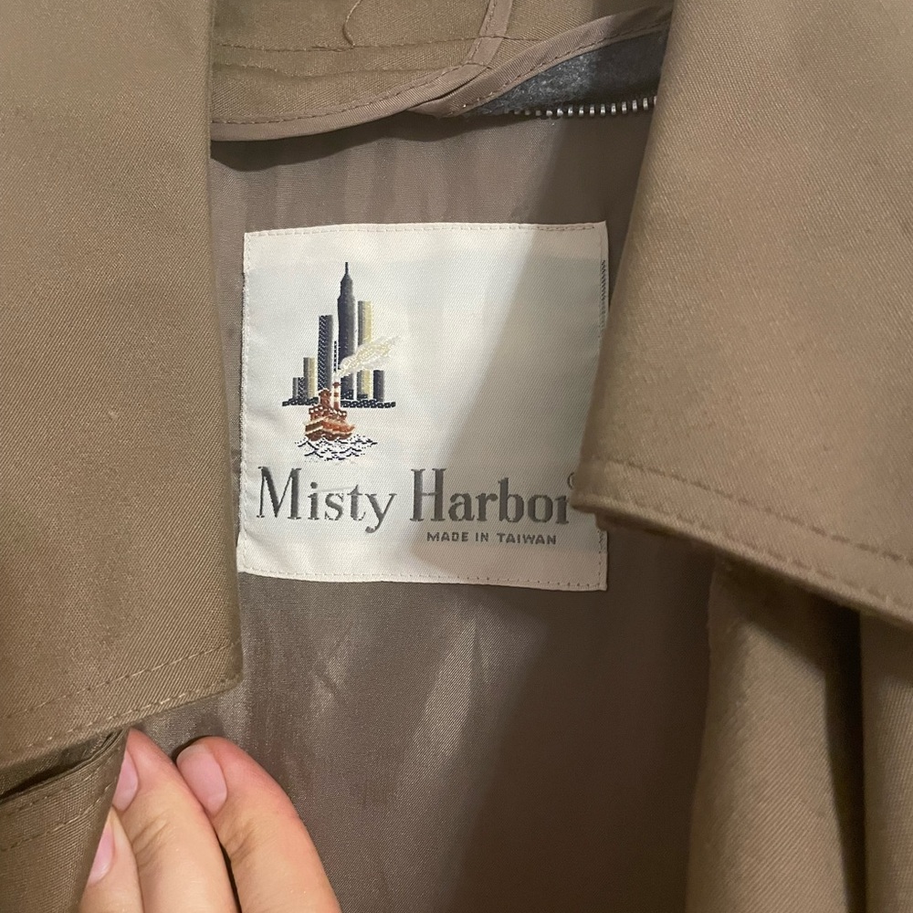 Vintage Misty Harbor Brown Trench Coat - Picture 4 of 5